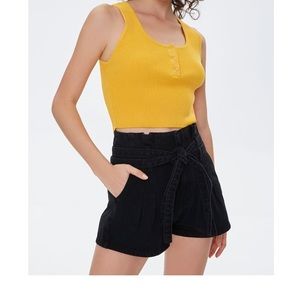 Black PaperBag Forever21 Shorts